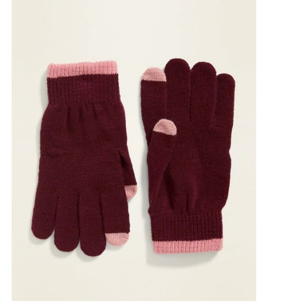 OLD NAVY Text-Friendly Sweater-Knit Gloves